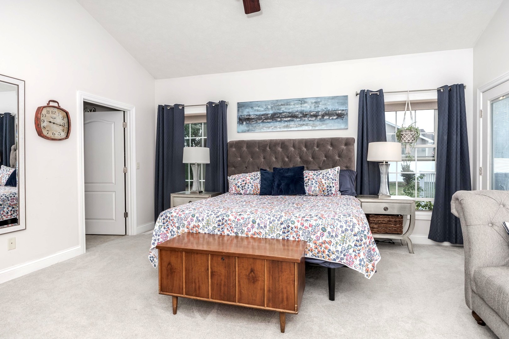 36 Lone Oak Court Bloomington, IL 61705 - Photo 21 of 63 a bedroom with a bed a mirror and a window