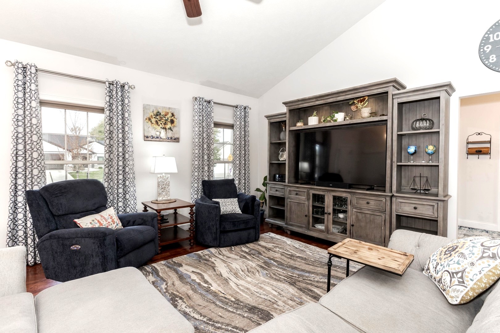 36 Lone Oak Court Bloomington, IL 61705 - Photo 7 of 63 a living room with furniture and a flat screen tv