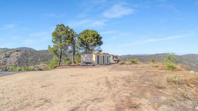 a view of a city with sitting space