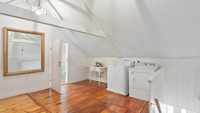 a view of utility room with washer and dryer
