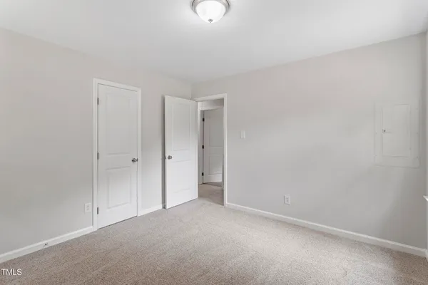 a view of an empty room
