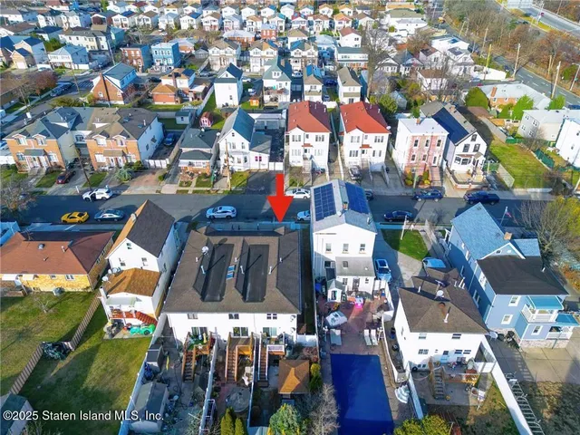 an aerial view of city