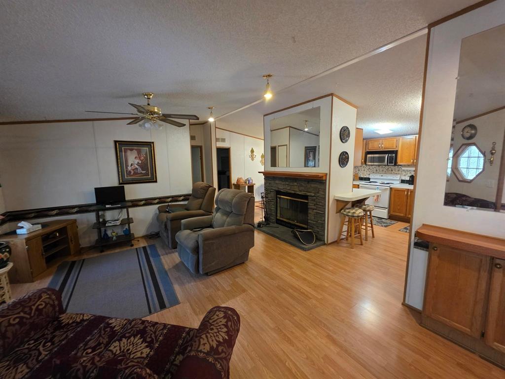 3872 East State Highway 154 Quitman, TX 75783 - Photo 23 of 40 a living room with furniture and a fireplace