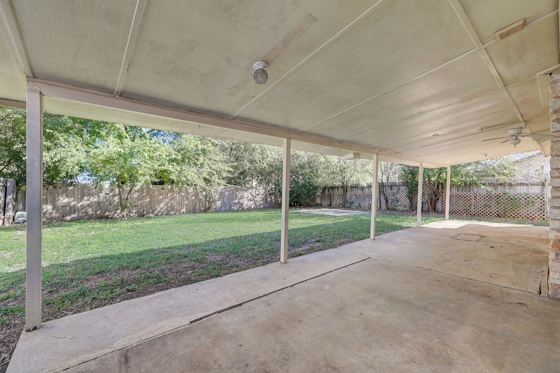 1709 Goodson Lane Round Rock, TX 78664 - Photo 30 of 37 a view of a house with backyard and porch