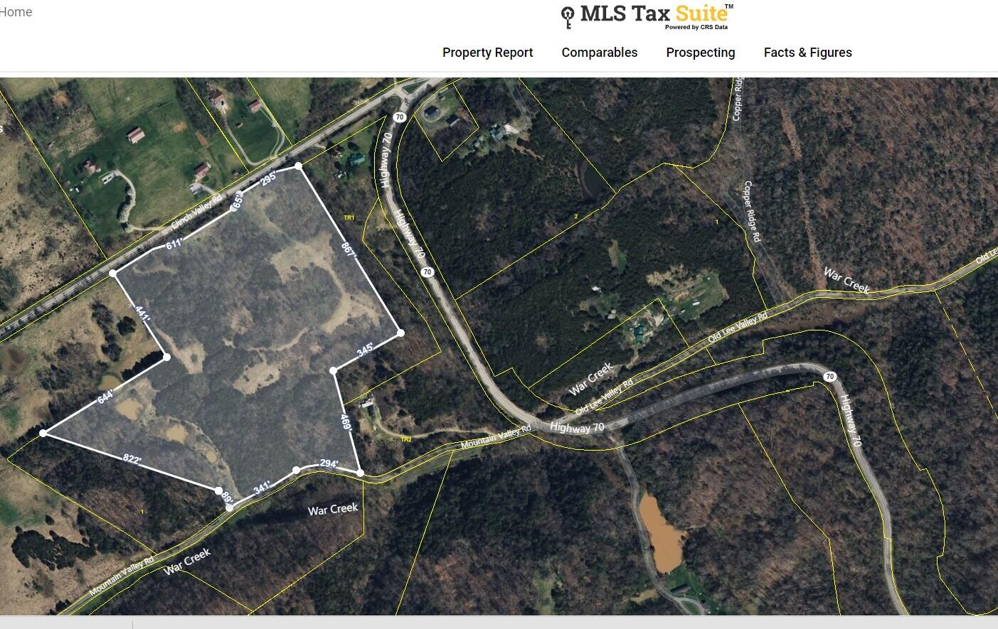 0 Mountain Valley Road Eidson, TN 37731 - Photo 7 of 7 TOPO Plat Birdseye View Topo