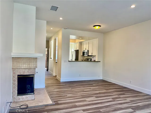 a view of a kitchen cabinets and a kitchen