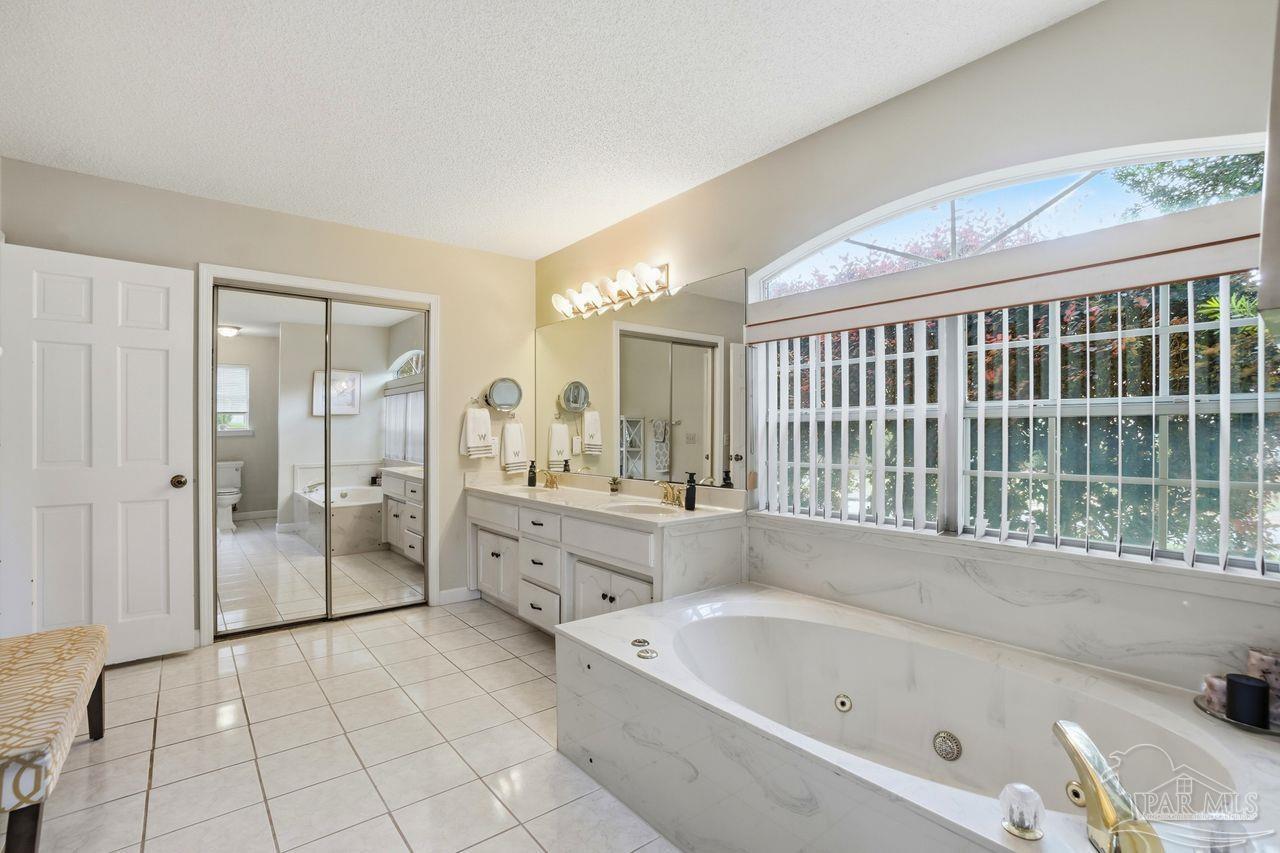 1437 Kings Road Cantonment, FL 32533 - Photo 29 of 67 Primary Bath with 2 Walk in Closets.