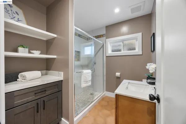 a room with storage and utility