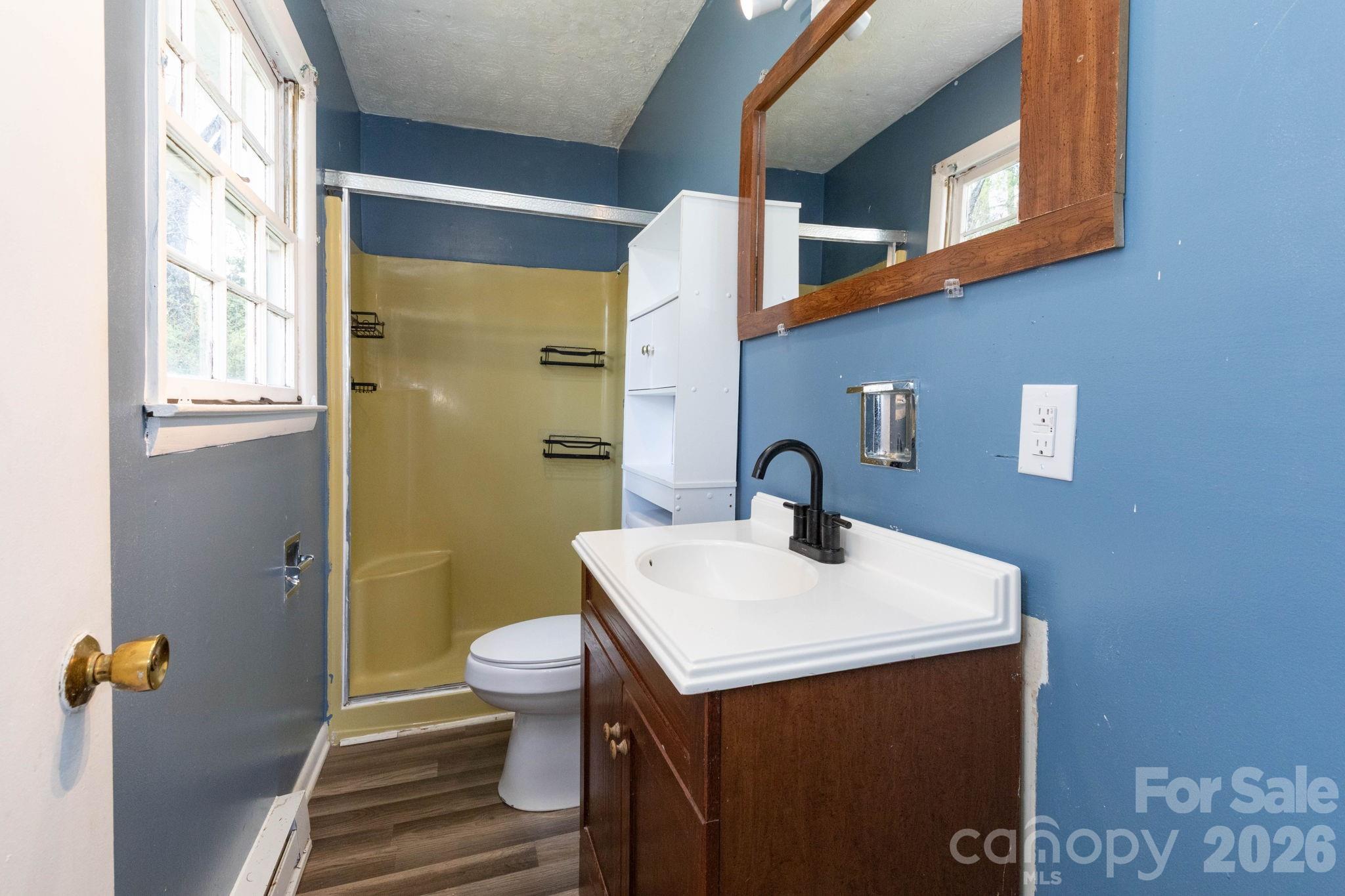 380 Woodland Church Road Clyde, NC 28721 - Photo 10 of 23 a bathroom with a sink toilet and shower