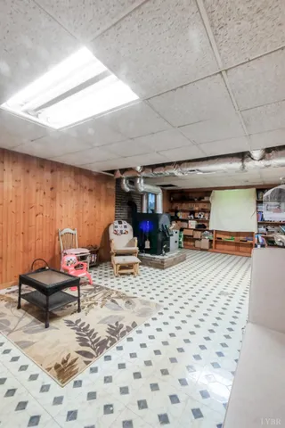 a view of a swimming pool and lounge chair