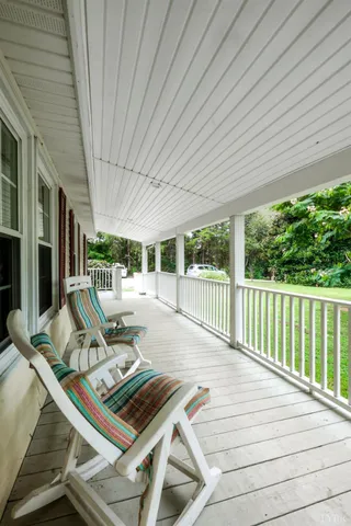 a outdoor view with a sitting space