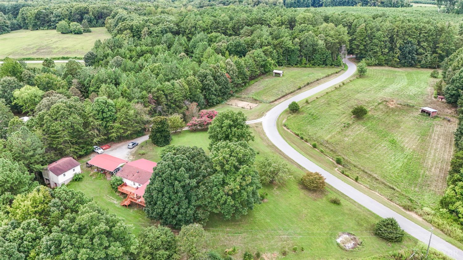 200 Carden Road Phenix, VA 23959 - Photo 45 of 45 an aerial view of residential houses with outdoor space and street view