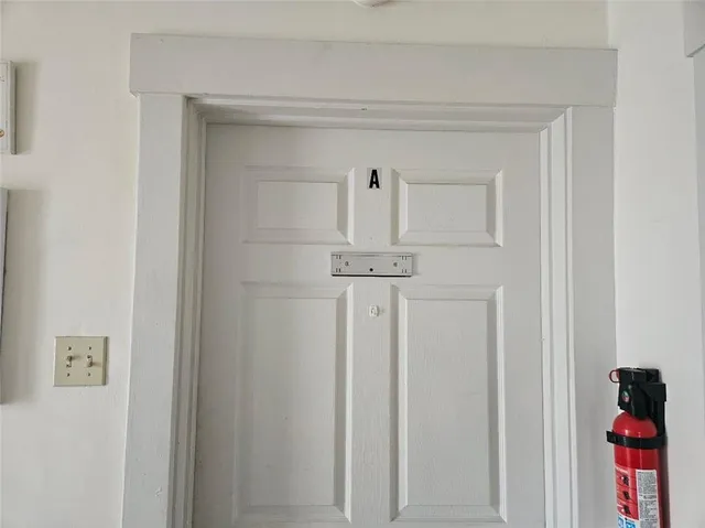 a close view of a closet