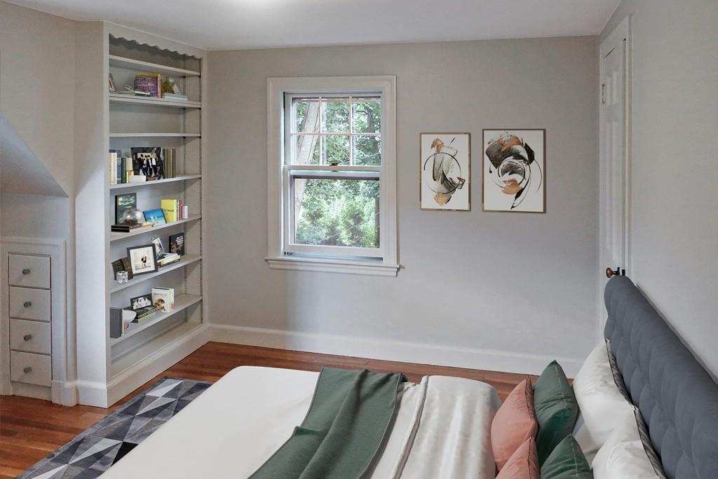 4 Payson Street Lexington, MA 02421 - Photo 8 of 22 a view of a bedroom with workspace