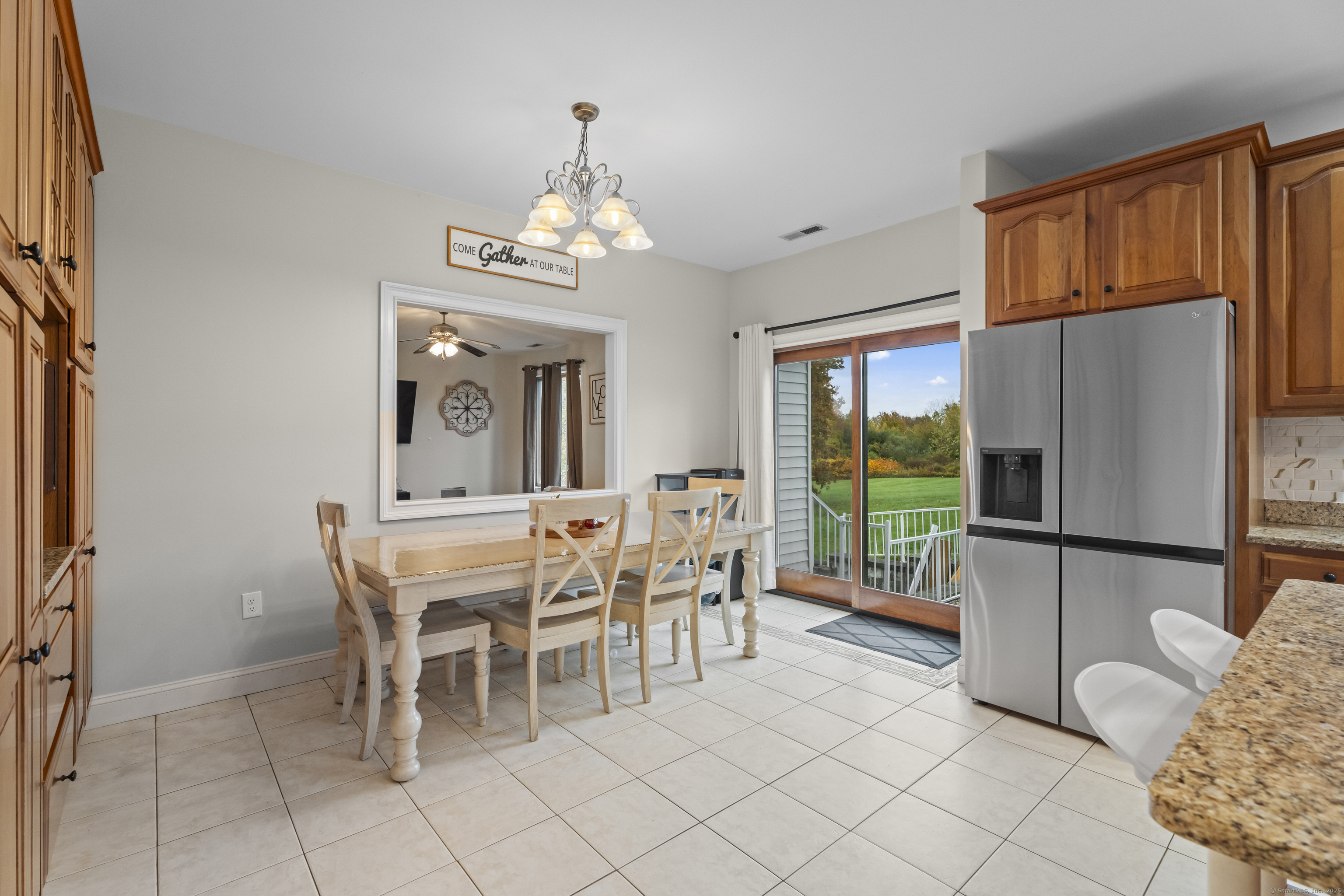 305 Killorin Road Watertown, CT 06795 - Photo 13 of 40 a dining room with furniture a chandelier and window