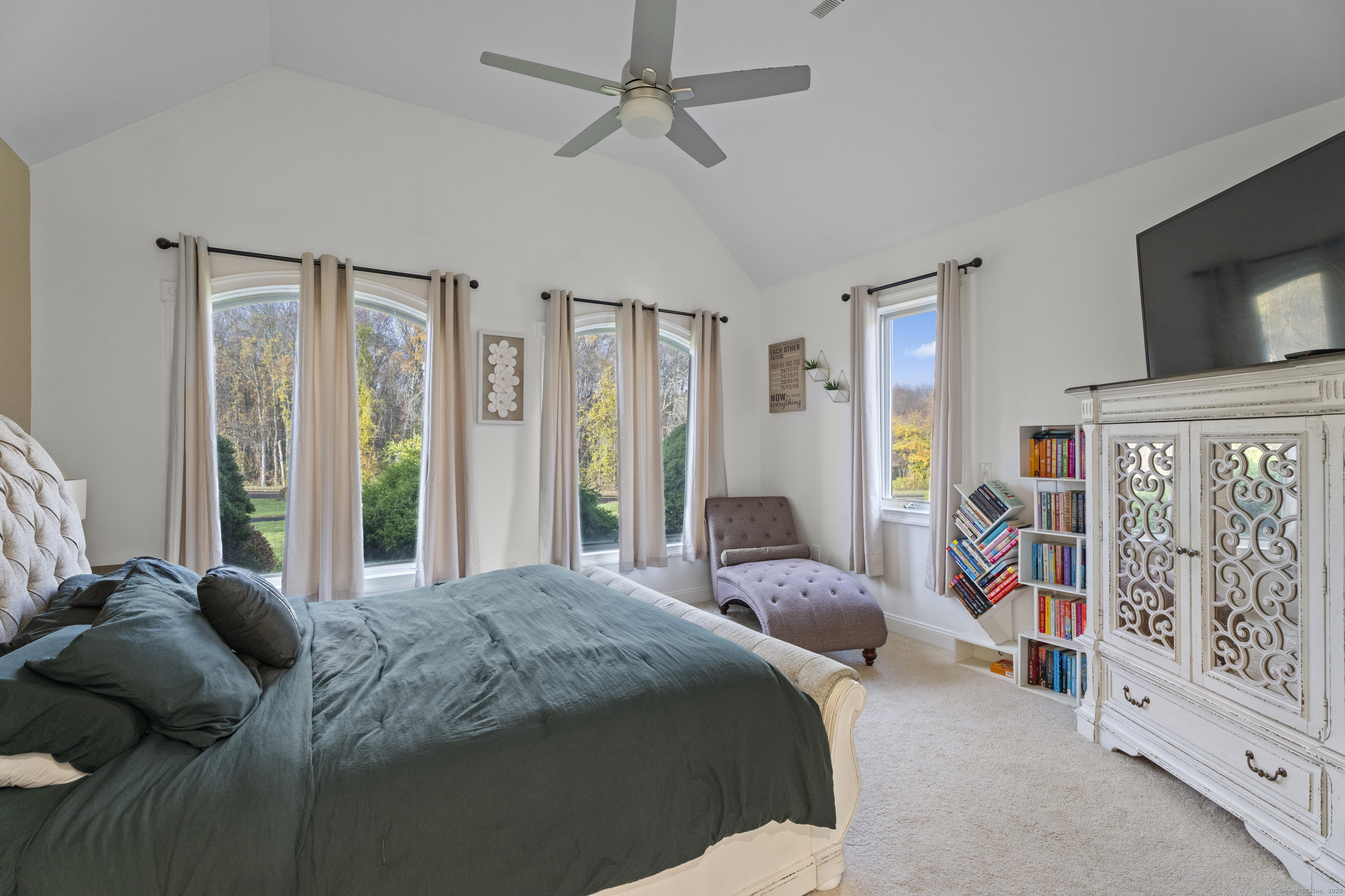 305 Killorin Road Watertown, CT 06795 - Photo 17 of 40 a bedroom with a bed furniture and flat tv screen