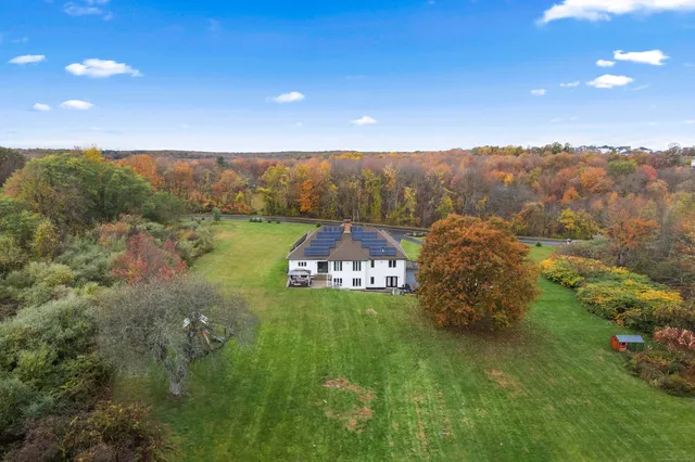 a view of an outdoor space with mountain view