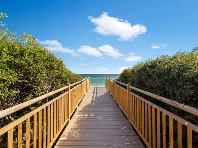 a view of an ocean and beach