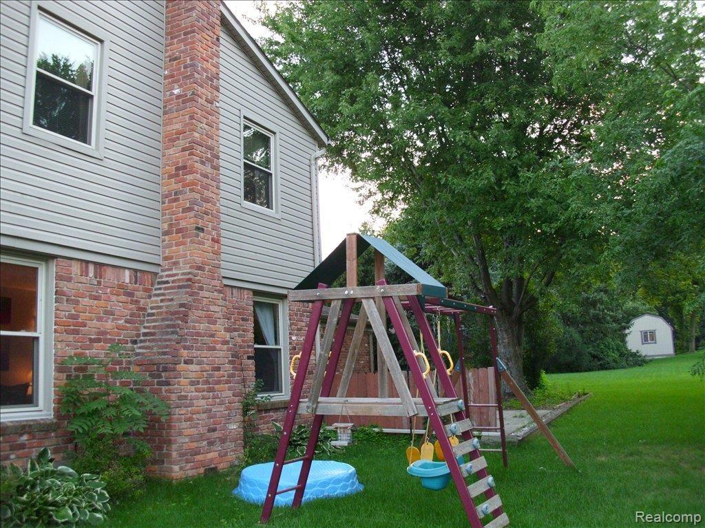 Swingset in Yard 