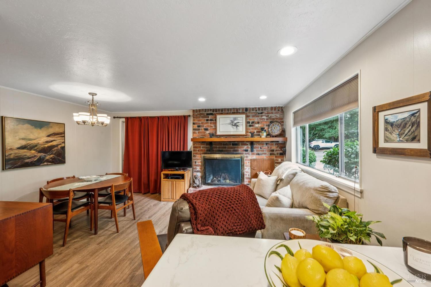 9760 Willow Avenue Cotati, CA 94931 - Photo 16 of 63 a living room with fireplace furniture and a flat screen tv