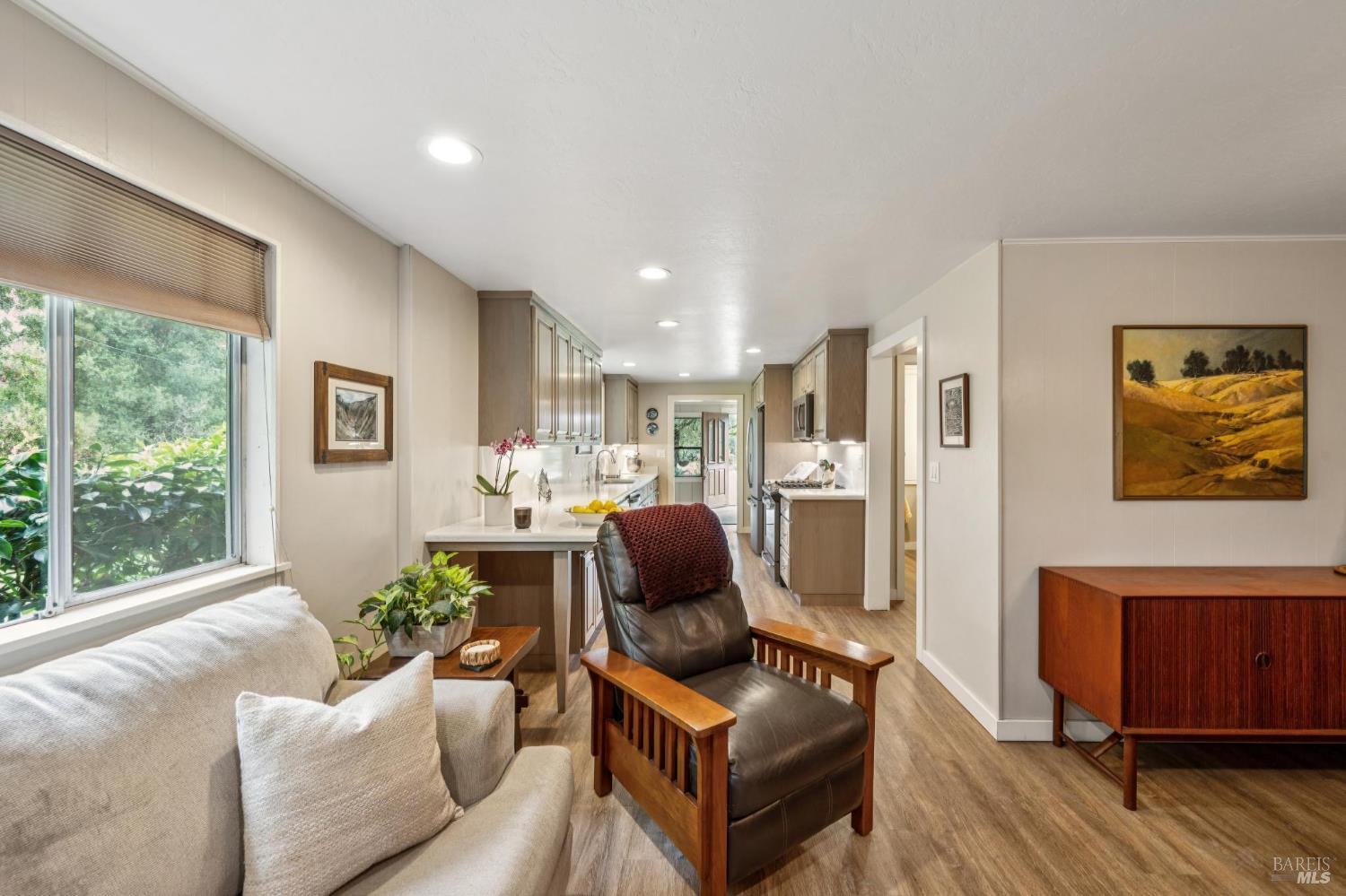 9760 Willow Avenue Cotati, CA 94931 - Photo 18 of 63 a living room with furniture and wooden floor