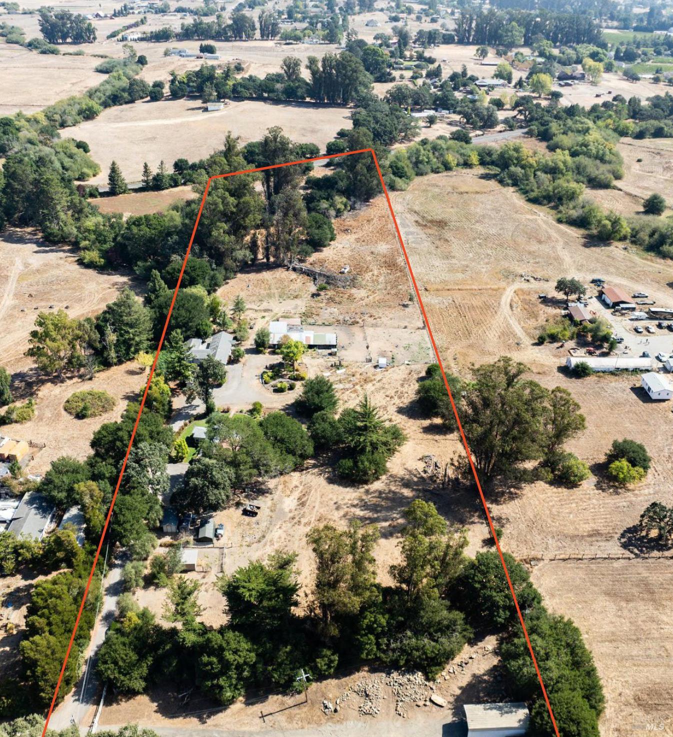 9760 Willow Avenue Cotati, CA 94931 - Photo 57 of 63 an aerial view of residential houses with outdoor space