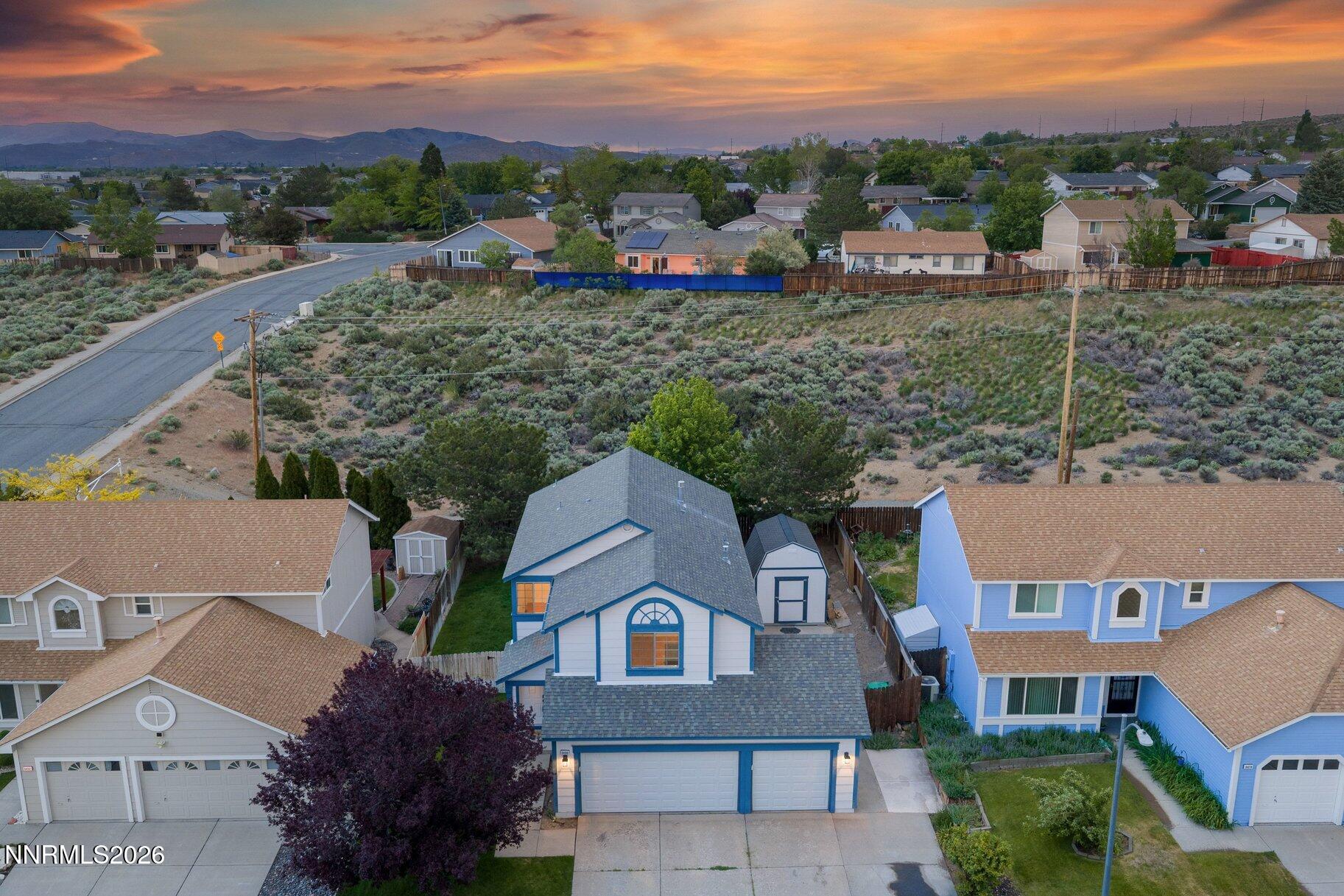8486 Piper Place Reno, NV 89506 - Photo 27 of 80 an aerial view of multiple houses