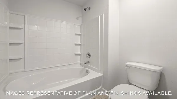 a bathroom with a toilet and a bathtub
