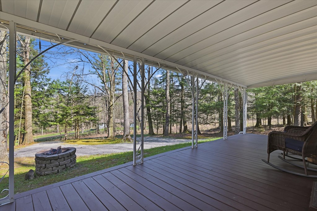 356 German Hill Road Tionesta, PA 16353 - Photo 24 of 37 a living room with hardwood floor and a garden