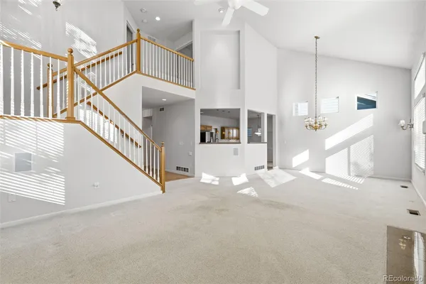 a view of a house with stairs and a window