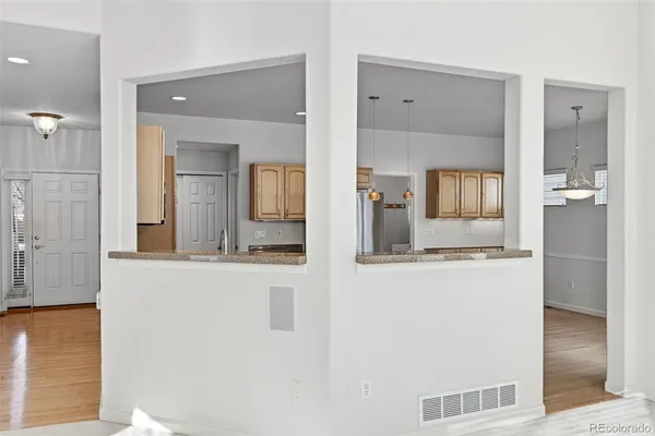 a bathroom with sink and mirror