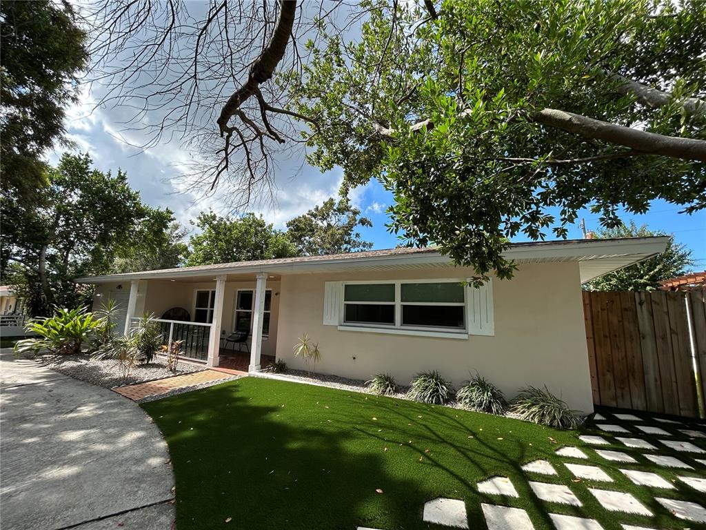 a front view of house with yard