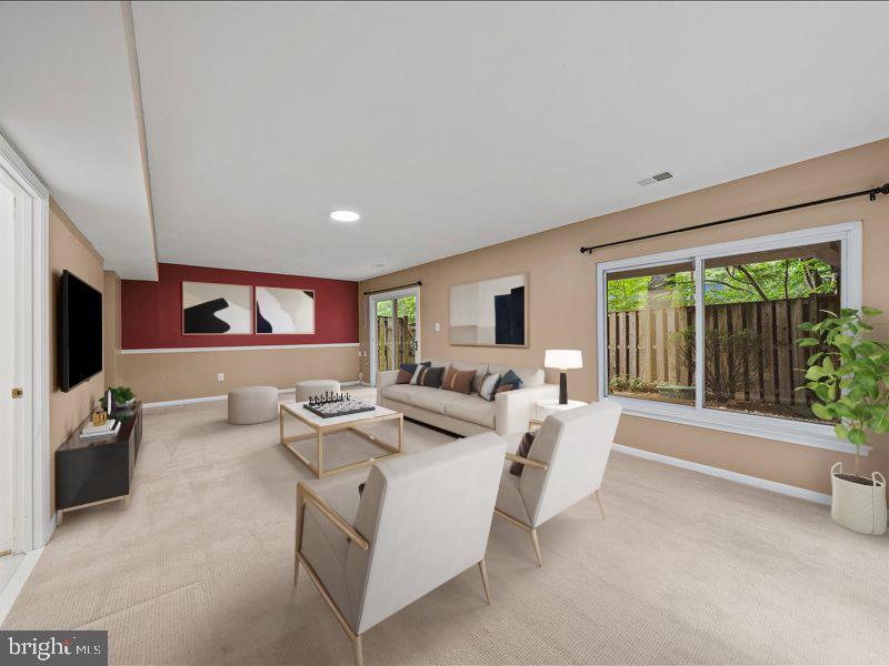 1428 Yellowwood Court Reston, VA 20190 - Photo 24 of 30 Lower Level Family/Recreation Room Virtual Staging