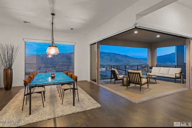 a room with furniture and view view