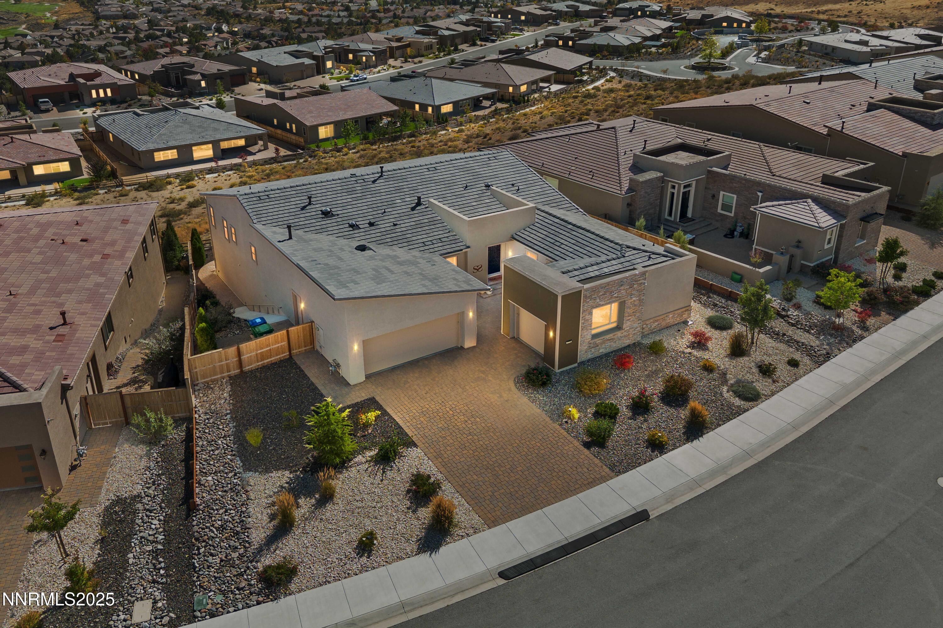 9176 Graycliff Lane Reno, NV 89523 - Photo 50 of 54 House Aerial 3 night