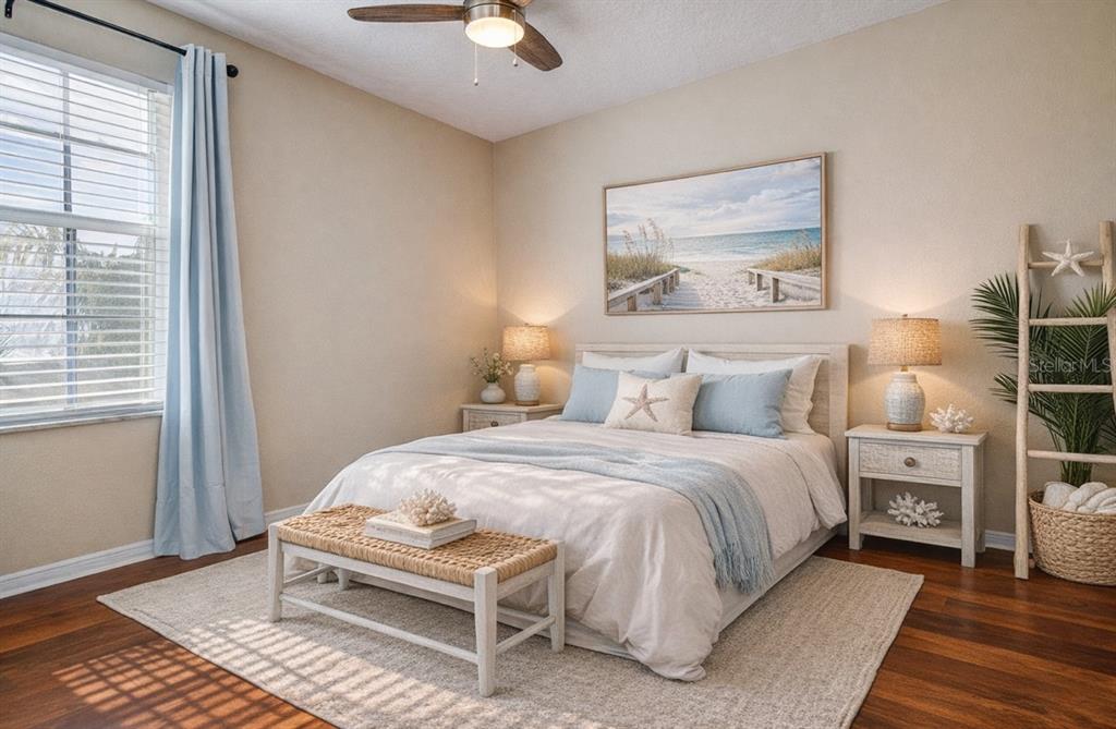 5309 Boardwalk Street Holiday, FL 34690 - Photo 30 of 50 a bedroom with a bed and a window