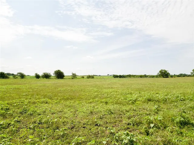 a view of an ocean from a yard
