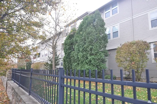 a view of a building from a balcony