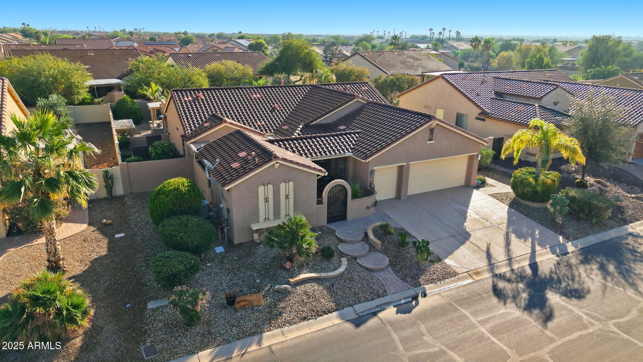 5161 North Scottsdale Road Eloy, AZ 85131 - Photo 43 of 58 an aerial view of a house with a garden
