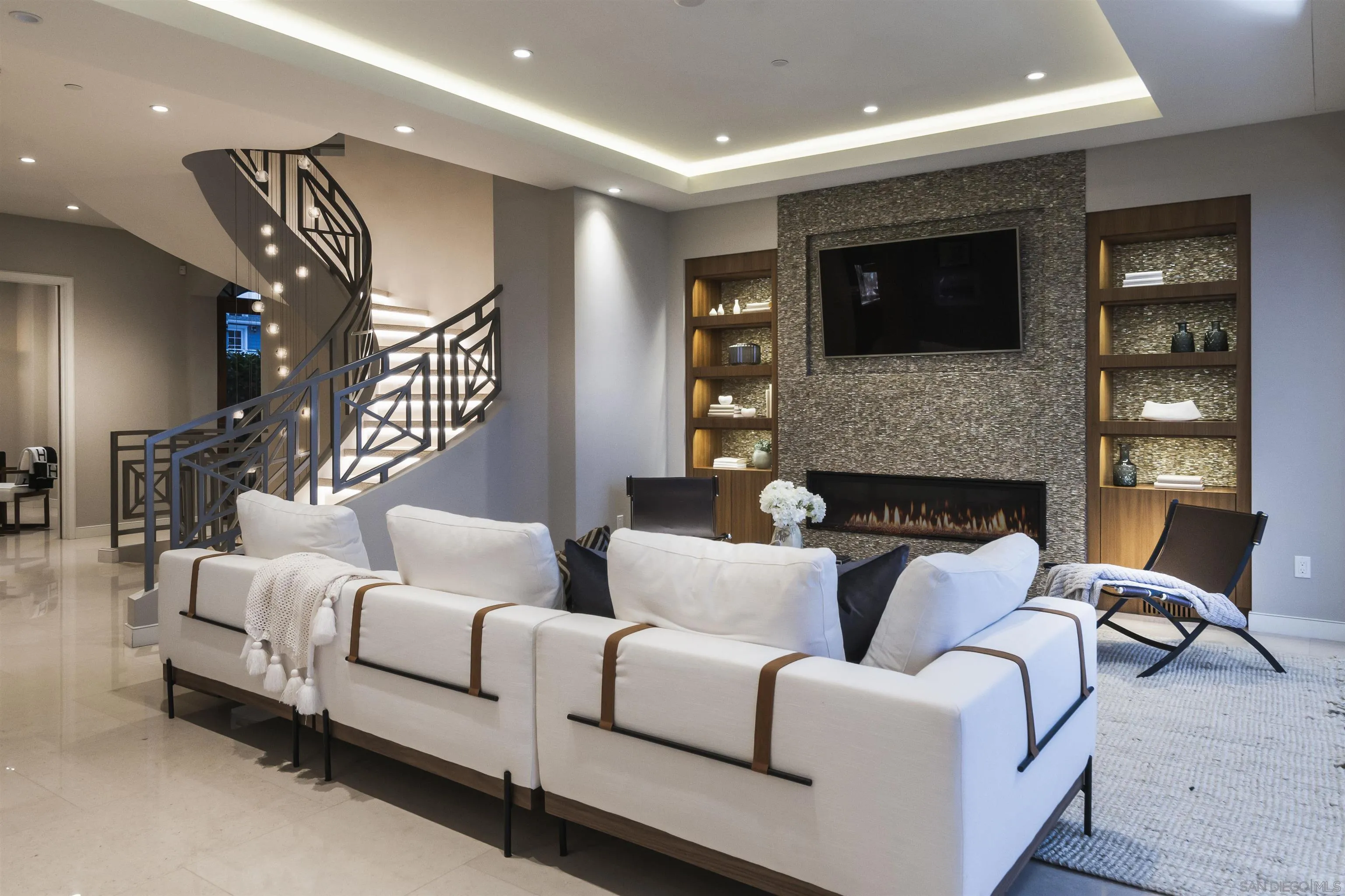 824 Neptune Avenue Encinitas, CA 92024 - Photo 3 of 33 a living room with furniture and a fireplace