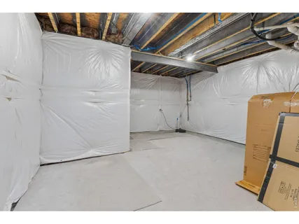 a view of a room with storage and utility