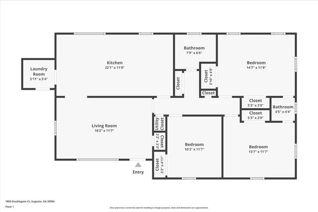 $155,000 | 1806 Doublegate Court, Augusta, GA 30904