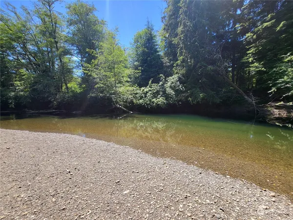 a view of a water with an outdoor space