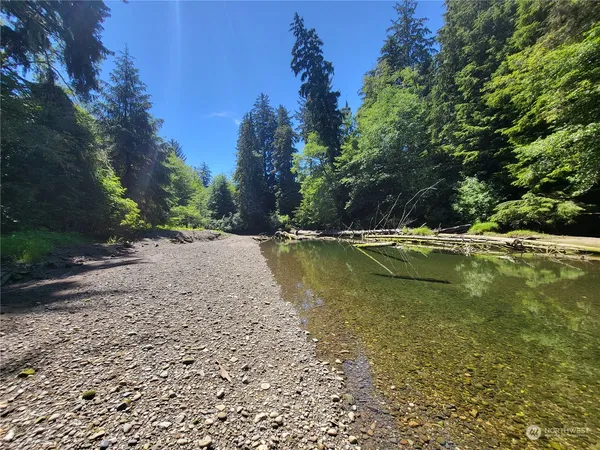 a view of a street with a yard