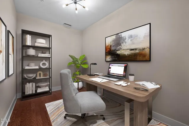 a front view of a building with glass windows and door