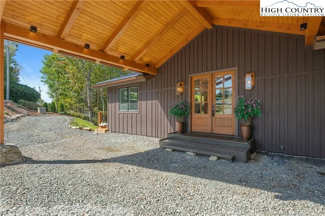 a view of a house with a patio