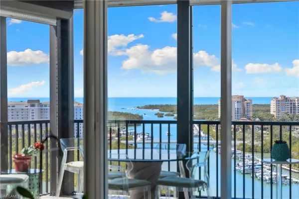 a view of a balcony