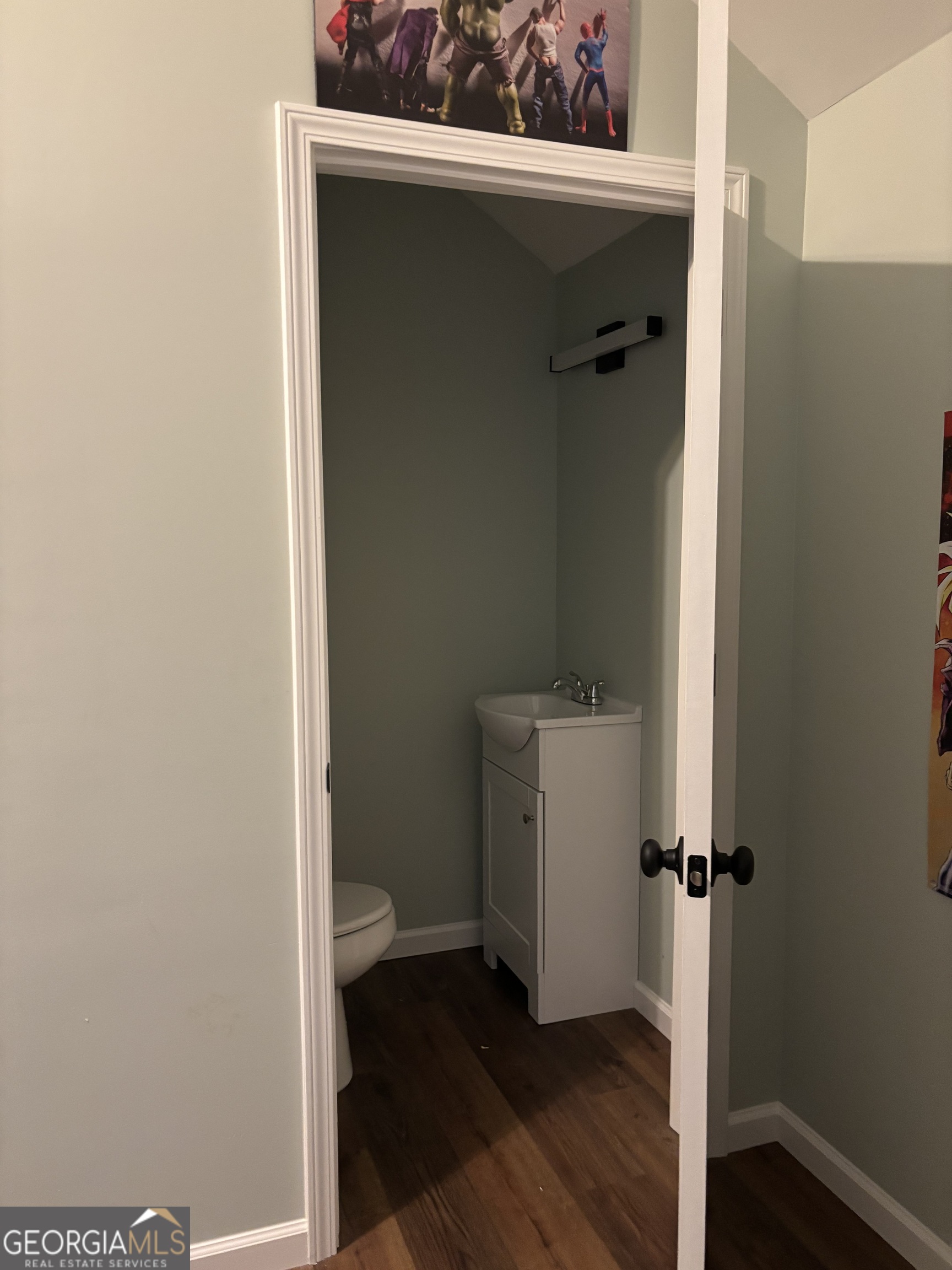 204 6th Avenue Menlo, GA 30731 - Photo 10 of 24 a view of a hallway with closet and wooden floor