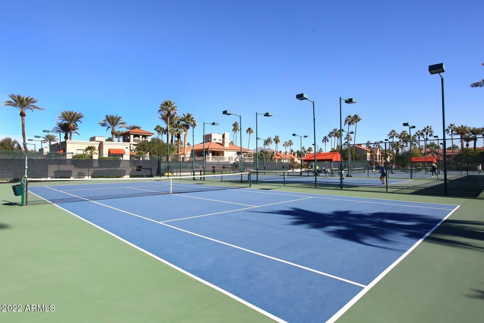 9705 East Mountain View Road, Unit 1032 Scottsdale, AZ 85258 - Photo 47 of 51 The Racquet Club-Tennis Courts