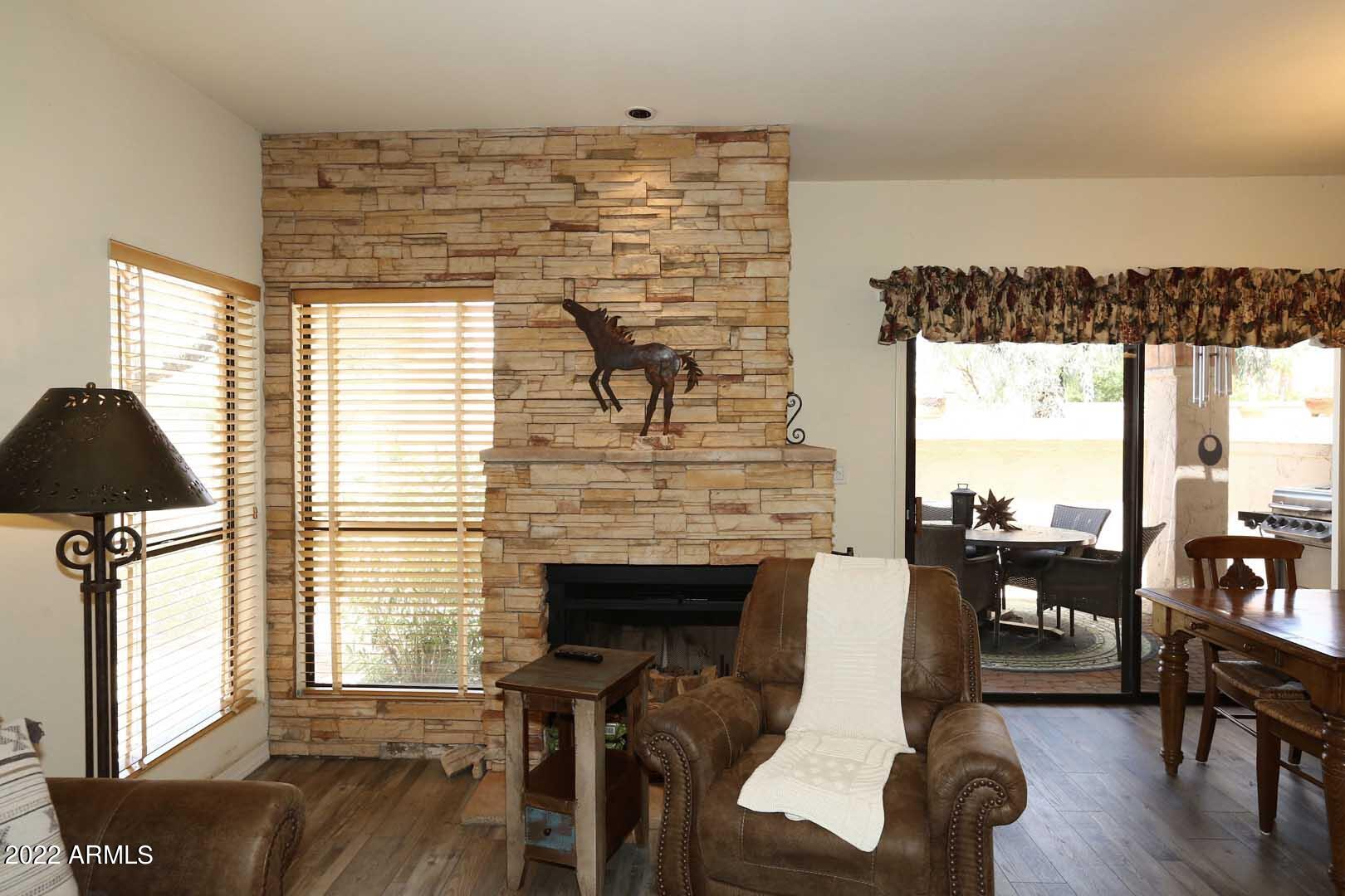 9705 East Mountain View Road, Unit 1032 Scottsdale, AZ 85258 - Photo 7 of 51 Great Room-Fireplace
